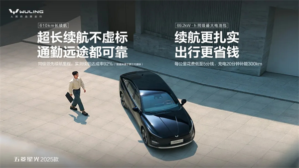 限時先享置換一口價！「10萬級600續航中級轎車」五菱星光2025款正式上市！